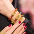 Pixiu Feng Shui Bracelet | FIVE Elements | Chakra Agate x 18k Gold